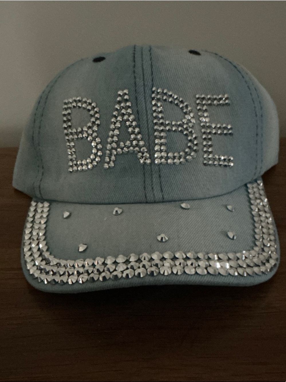'BABE' Light Blue Denim Hat